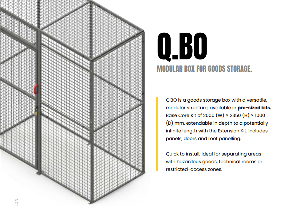 Q.BO MODULAR BOX FOR GOODS STORAGE